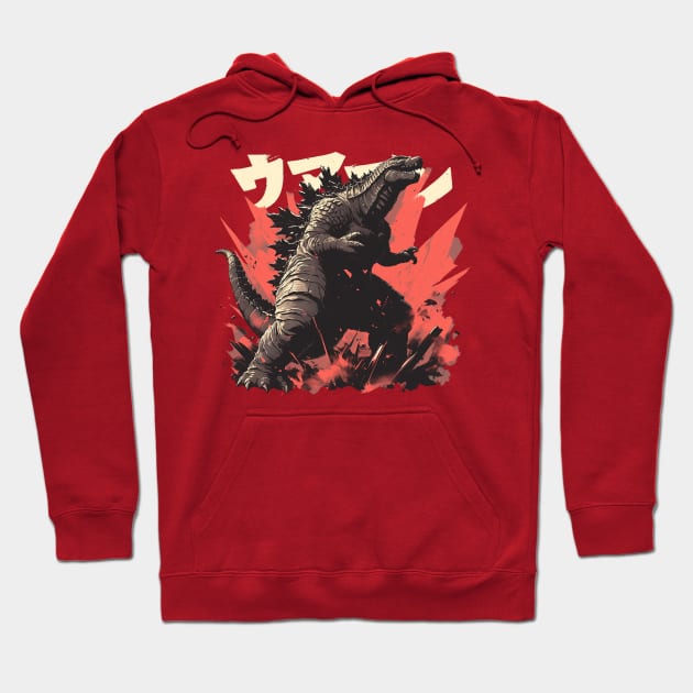 godzilla Hoodie by peterdoraki